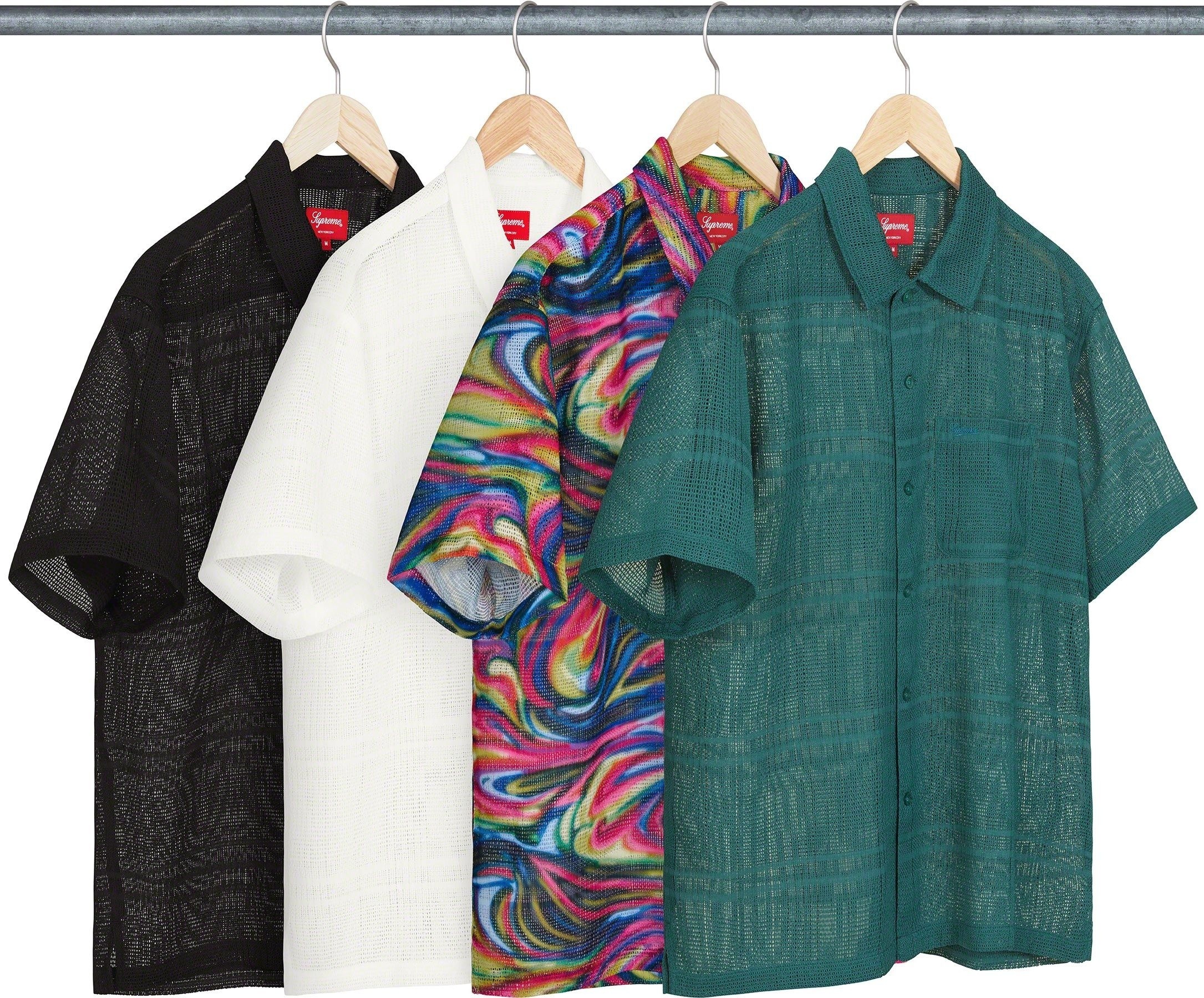 Mesh Stripe S/S Shirt